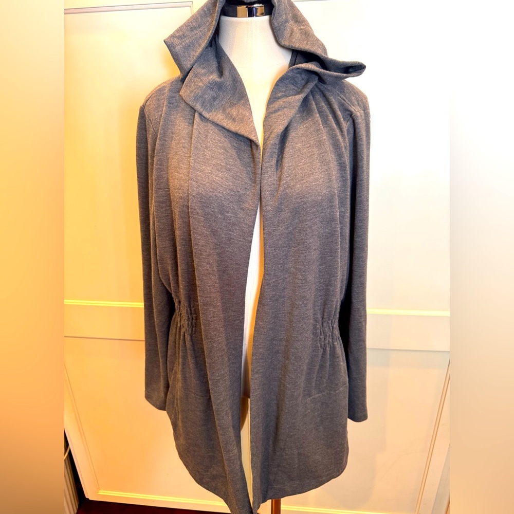 Tek Gear Gray Women's Open Front Sweater